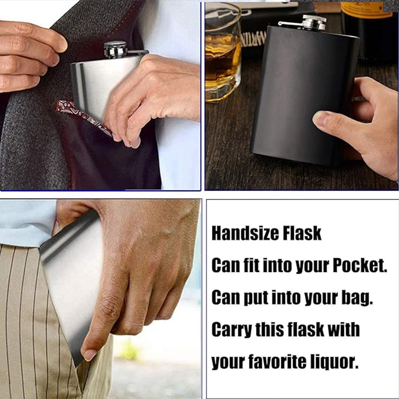 8oz Stainless Flasks for Laser Engraving