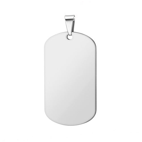 Anhänger Blank Rechteck Dog Tag