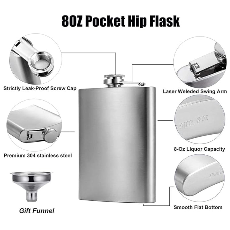 8oz stainless steel bottles for laser engraving