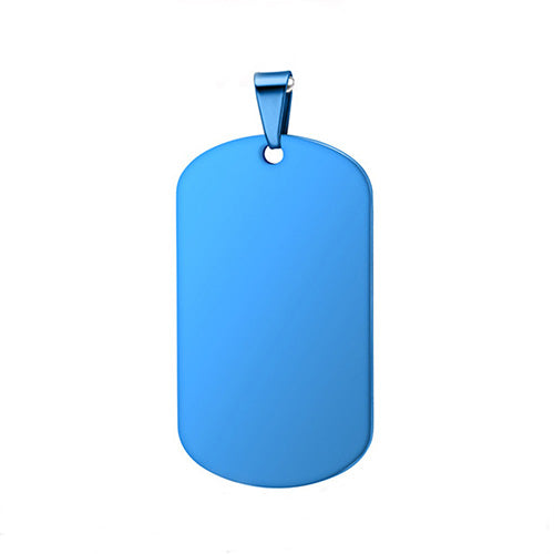 Anhänger Blank Rechteck Dog Tag
