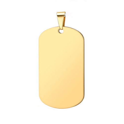 Anhänger Blank Rechteck Dog Tag