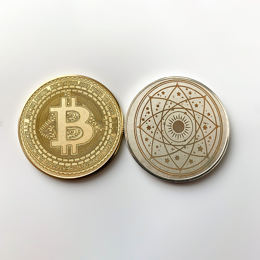 20/50Pcs Brass Metal Blank Challenge Coin for Laser Engravers