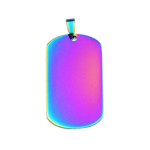 Anhänger Blank Rechteck Dog Tag