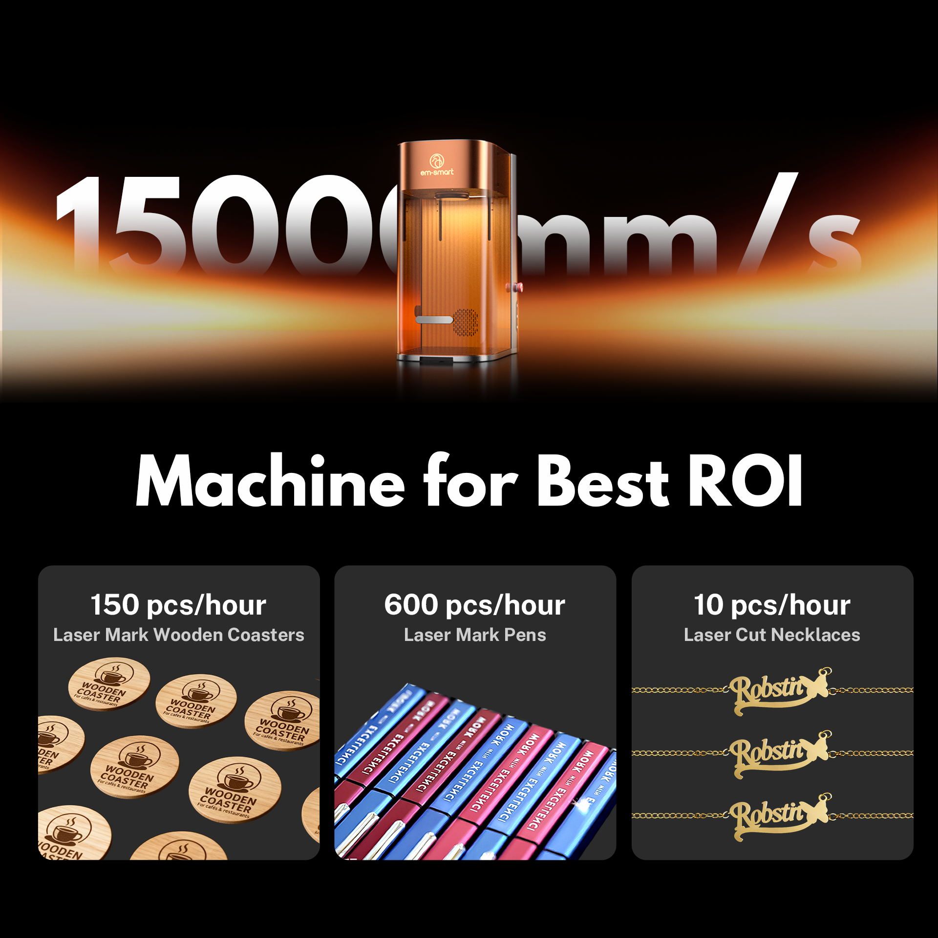 EM-Smart Dual SE desktop dual laser engraver