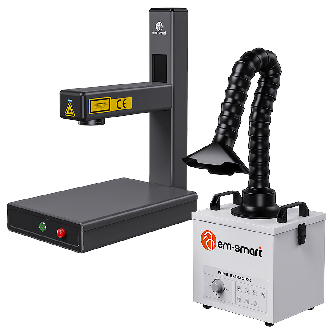 EM-Smart Nova - 20W/25W Faserlasergravierer mit Drehvorrichtung