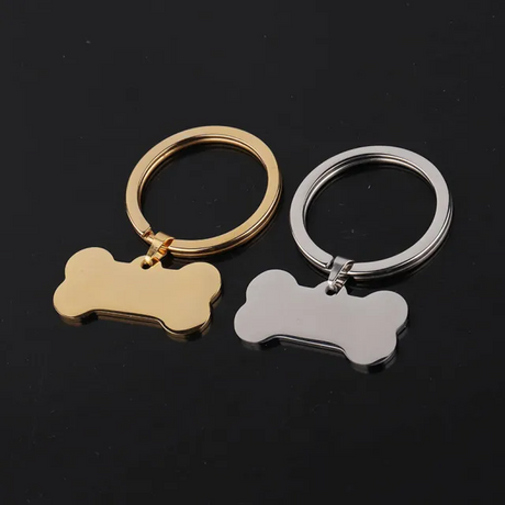 30Pcs Stainless Steel Bone Dog Tag