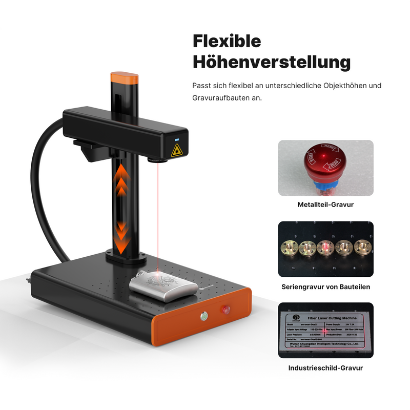 em-smart Basic 20W/25W/30W Faser-Lasergravierer