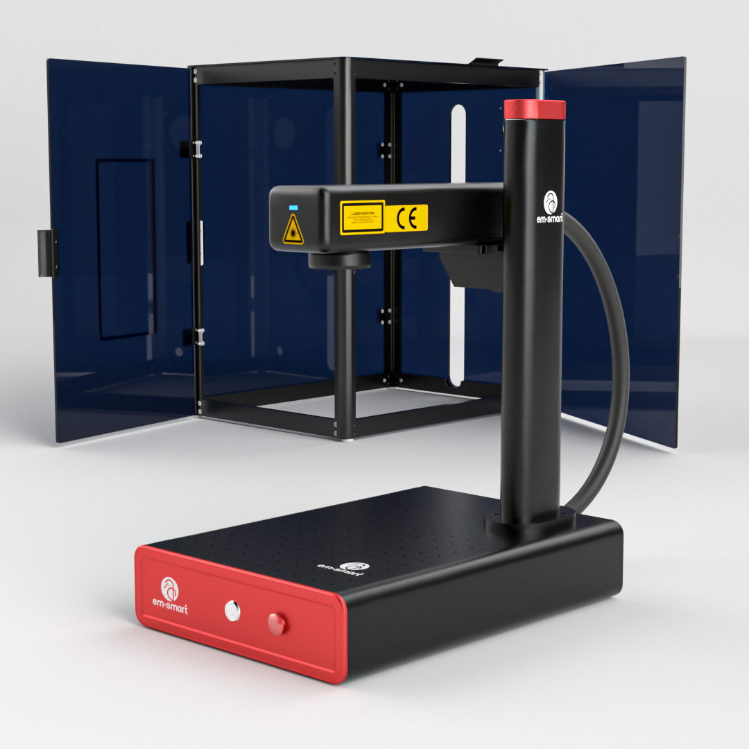em-smart MOPA - JPT Farblasergravierer – Lebendige Farbmarkierung auf allen Metallen