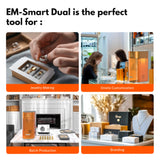 EM-Smart Dual Desktop Laser Engraver with 20W Fiber & Diode